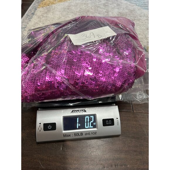 INC Womens Magenta Sequined Ruffled Sleeveless V Neck Top SZ XLarge - Picture 10 of 10